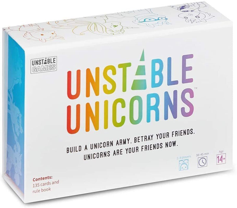 Unstable Unicorn Card Game - Party Home Fun - Basic 2nd Ed Updated Second Edition NEW 