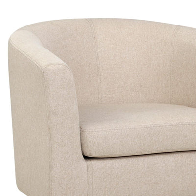 Artiss Armchair Lounge Chair Tub Accent Armchairs Fabric Sofa Chairs Beige - Payday Deals