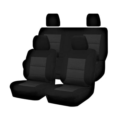 Premium Jacquard Seat Covers - For Nissan Frontier D22 Series Dual Cab (2007-2015)