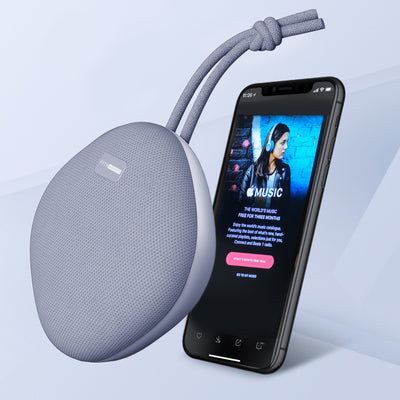 FitSmart Waterproof Bluetooth Speaker Portable Wireless Stereo Sound - Silver - Payday Deals