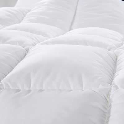 500GSM Soft Goose Feather Down Quilt Duvet  95% Feather 5% Down All-Seasons - Single - White