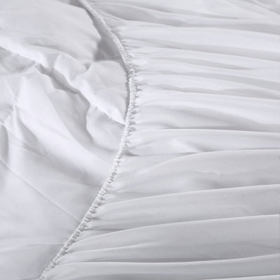 Royal Comfort 1000GSM Luxury Bamboo Fabric Gusset Mattress Pad Topper Cover - Queen - White - Payday Deals