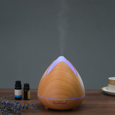Essential Oils Ultrasonic Aromatherapy Diffuser Air Humidifier Purify 400ML - Light Wood - Payday Deals