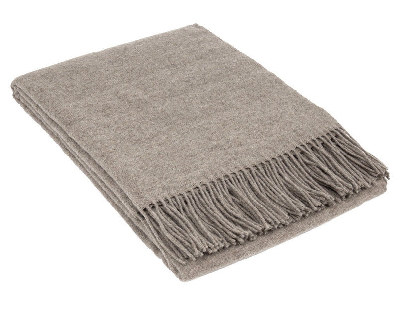 Chiswick Throw - Merino Wool/Cashmere - Stone