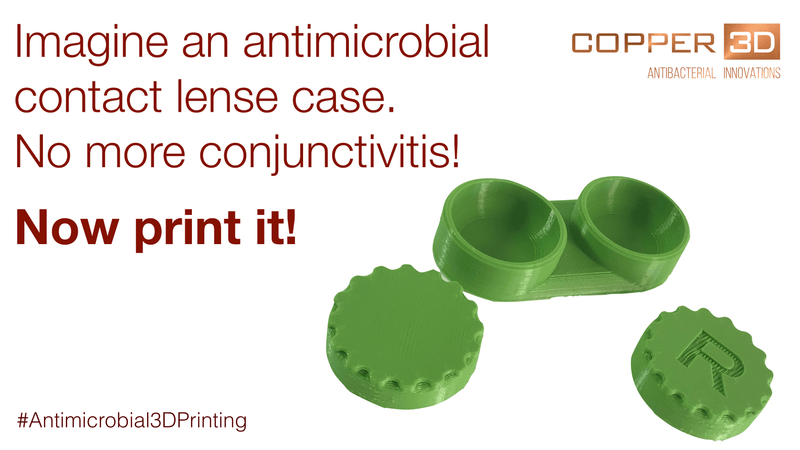 PLA Filament Copper 3D PLActive - Innovative Antibacterial 2.85mm 250gram Apple Green Color 3D Printer Filament