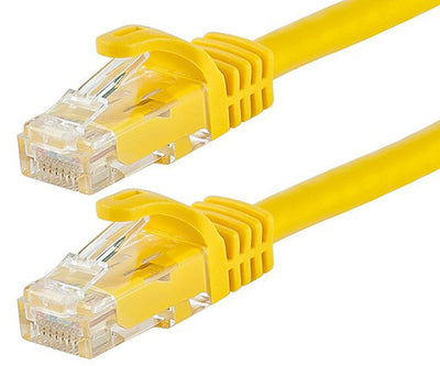 ASTROTEK CAT6 Cable 25cm/0.25m - Yellow Color Premium RJ45 Ethernet Network LAN UTP Patch Cord 26AWG-CCA PVC Jacket