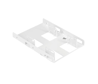 CORSAIR Dual Corsair 2.5\' to 3.5\' HDD SSD Mounting Bracket Adapter Rack Dock Tray Hard Drive Bay for Desktop Computer PC Case White