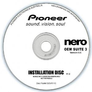 PIONEER Software Nero Suite 3 OEM Version 6.6 - Play Edit Burn & Share Blu-ray & 3D contents - PowerDVD10 InstantBurn5.0 Power2Go8.0 PowerProducer5.5