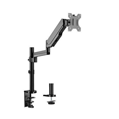 Brateck Single Monitor Full Extension Gas Spring Single Monitor Arm 17' - 32' Up to 8Kg Per screen