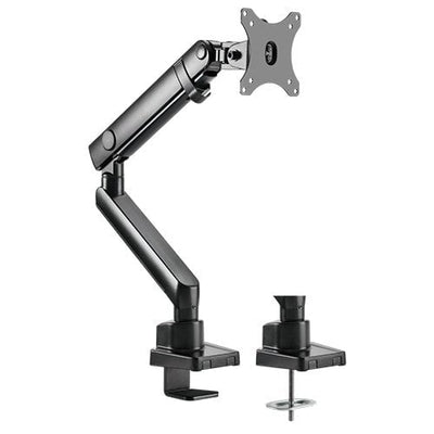 Brateck Single Monitor Aluminium Slim Mechanical Spring Monitor Arm Fit Most 17'-32' Monitor Up to 8kg per screen