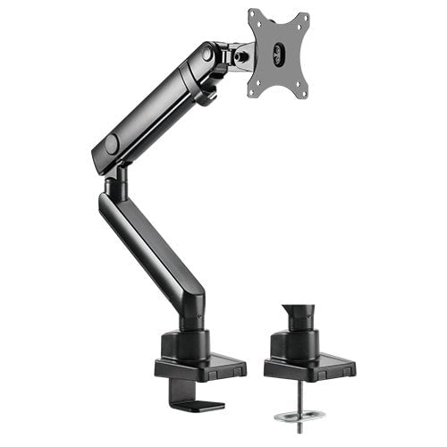 Brateck Single Monitor Aluminium Slim Mechanical Spring Monitor Arm Fit Most 17&