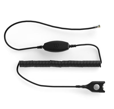 SENNHEISER | Sennheiser Bottom cable EasyDisconnect to Modular Plug - Coiled cable - For some super high mic sensitivity phones