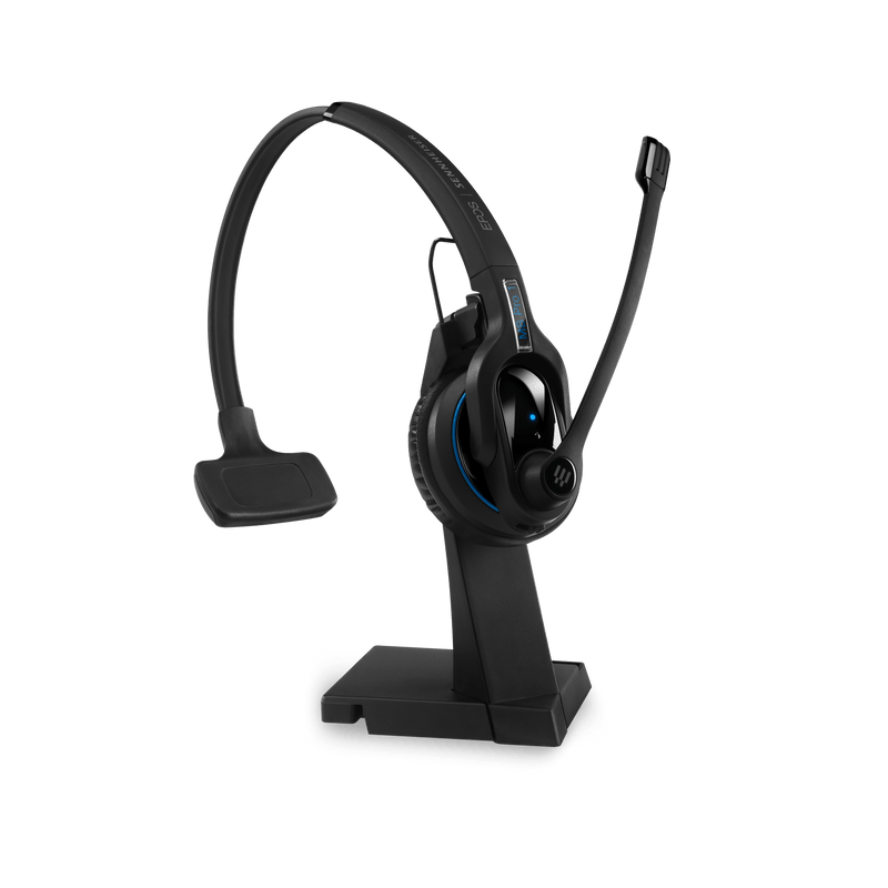 SENNHEISER | Sennheiser IMPACT MB Pro1 UC ML Bluetooth 4.0 Headset with Desk USB Stand, Monaural, Noise Cancelling Mic, Upto 15 Hours Talk, Teams Certified