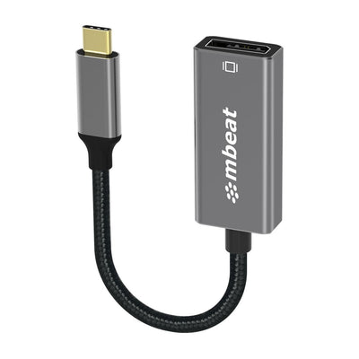 mbeat Elite USB-C to Display Port Adapter - Space Grey