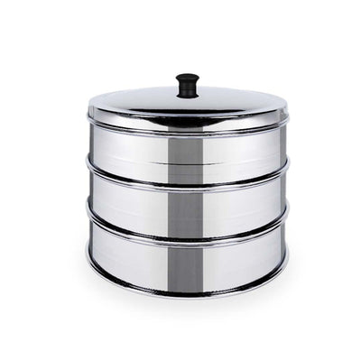 SOGA 3 Tier 22cm Stainless Steel Steamers With Lid Work inside of Basket Pot Steamers