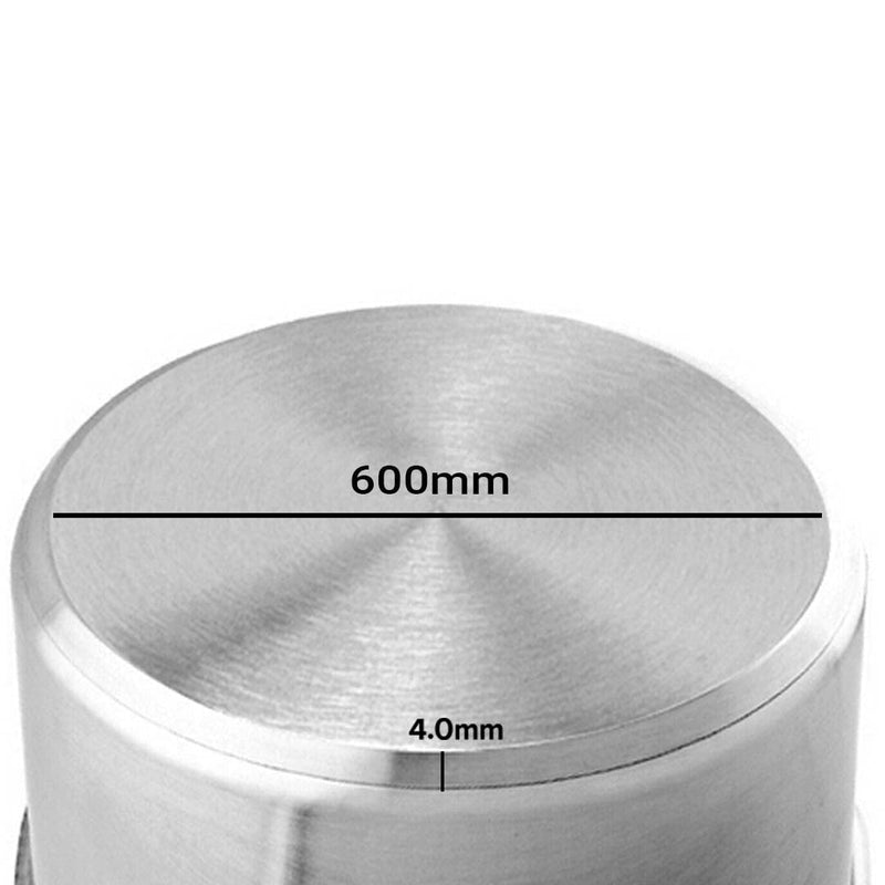 SOGA Stock Pot 113L Top Grade Thick Stainless Steel Stockpot 18/10 Without Lid