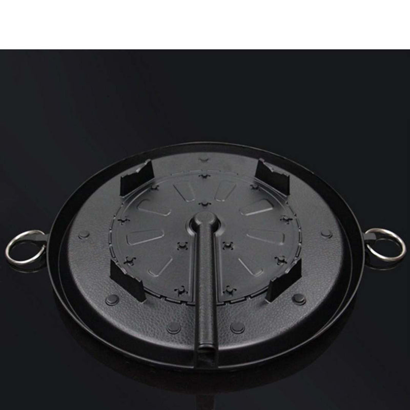SOGA Portable Korean BBQ Butane Gas Stove Stone Grill Plate Non Stick Coated Round