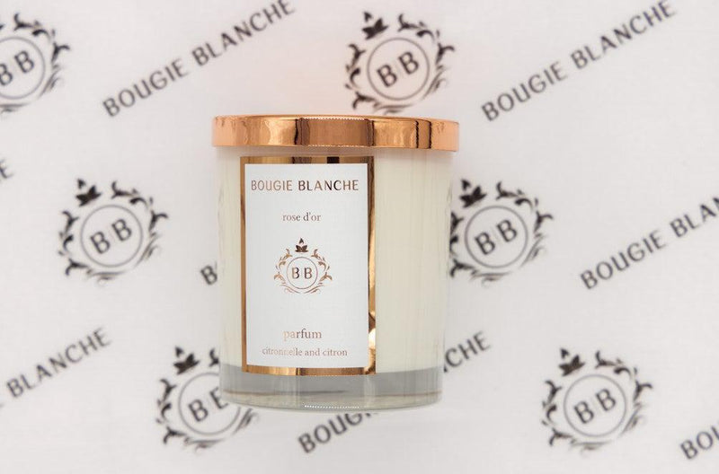 BOUGIE BLANCHE ROSE D&