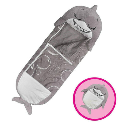 Large Size Happy Sleeping Bag Child Pillow Birthday Gift Camping Kids Nappers Grey