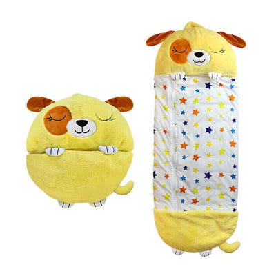 Large Size Happy Sleeping Bag Child Pillow Birthday Gift Camping Kids Nappers Yellow Payday Deals