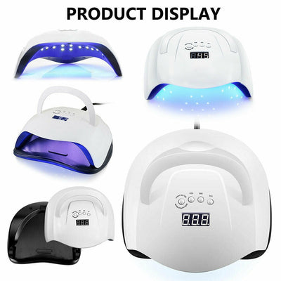 80W 42LED Nail Lamp UV SUN Gel Polish Dryer LCD Display White
