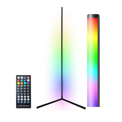 LED RGB Floor Corner Lamp Light Stand Bluetooth Remote Streaming Gaming Decor AU