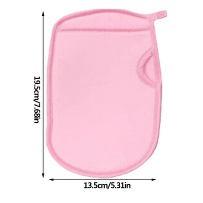 Pink universal Double-Side Super Soft Exfoliating Bath Mitt Shower Gloves Body Clean