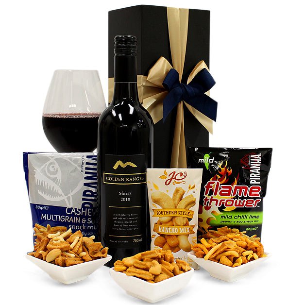 Wine & Nuts Hamper (Sauvignon Blanc) - Wine Party Gift Hamper for Birthdays, Graduations, Christmas, Easter, Holidays, Anniversaries, Weddings, Receptions, Office & College Parties