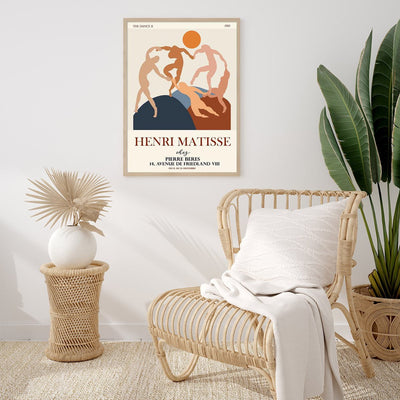 50cmx70cm Dancing by Henri Matisse Wood Frame Canvas Wall Art