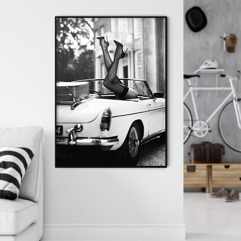 Wall Art 100cmx150cm Saturday Night 2 Sets Black Frame Canvas