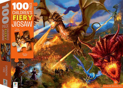 Dragons 100 Piece Children�s Fiery Jigsaw with Treatments