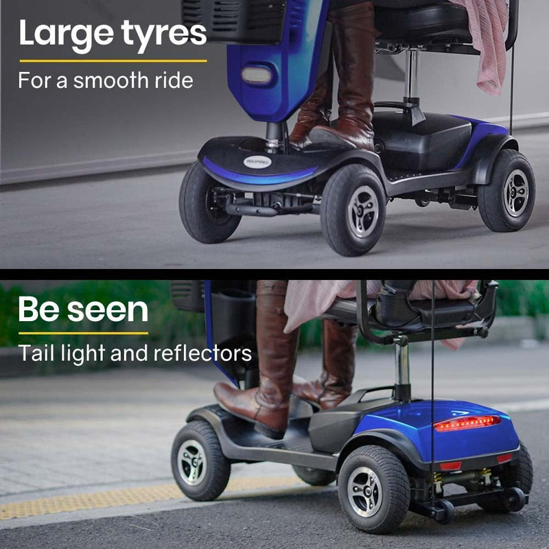 EQUIPMED Electric Mobility Scooter For Elderly Motorized Riding Older Adults Aid Portable E-Scooter