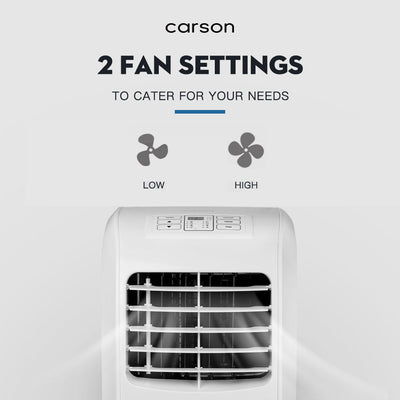 CARSON 3-in-1 Portable Air Conditioner Dehumidifier Fan Cooler Aircon 7000 BTU