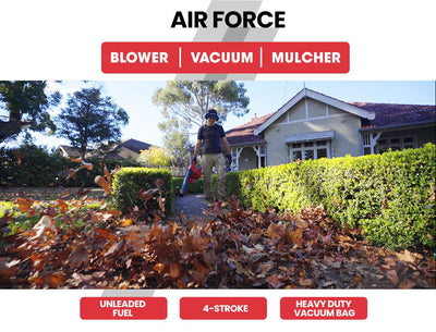 Baumr-AG Petrol Leaf Blower Vacuum 4 Stroke - Vac Garden Commercial Hand Outdoor