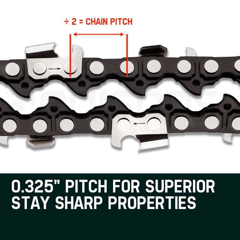 2 x 22 Baumr-AG Chainsaw Chain Bar Replacement 0.325 0.058 86DL