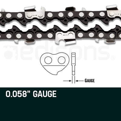 2 x 22 Baumr-AG Chainsaw Chain Bar Replacement 0.325 0.058 86DL