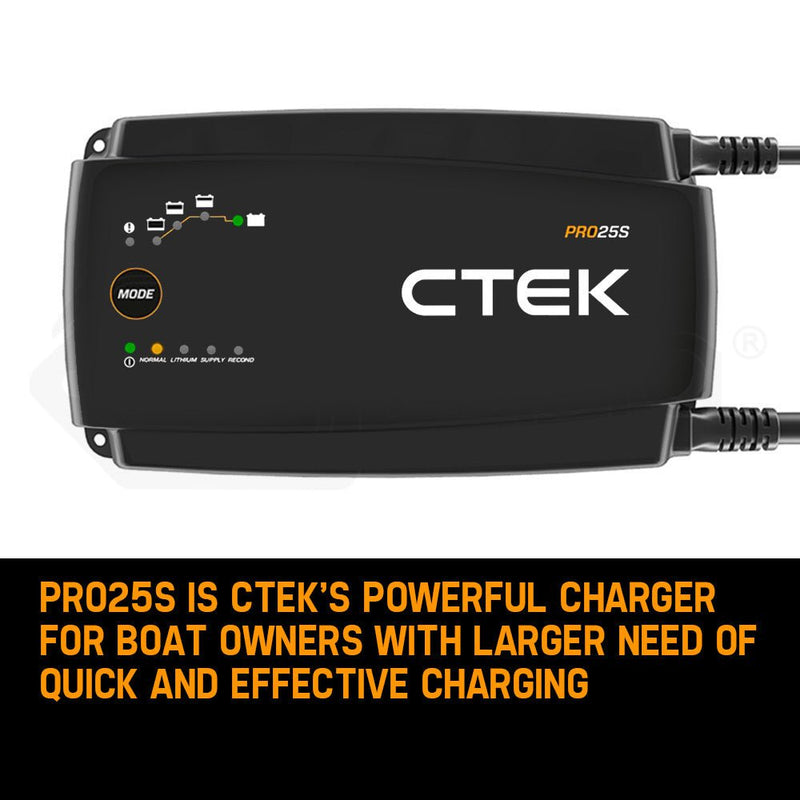 CTEK PRO25S Smart Battery Charger Professional 25A AGM Lithium 12V CTEK-40-200 Car