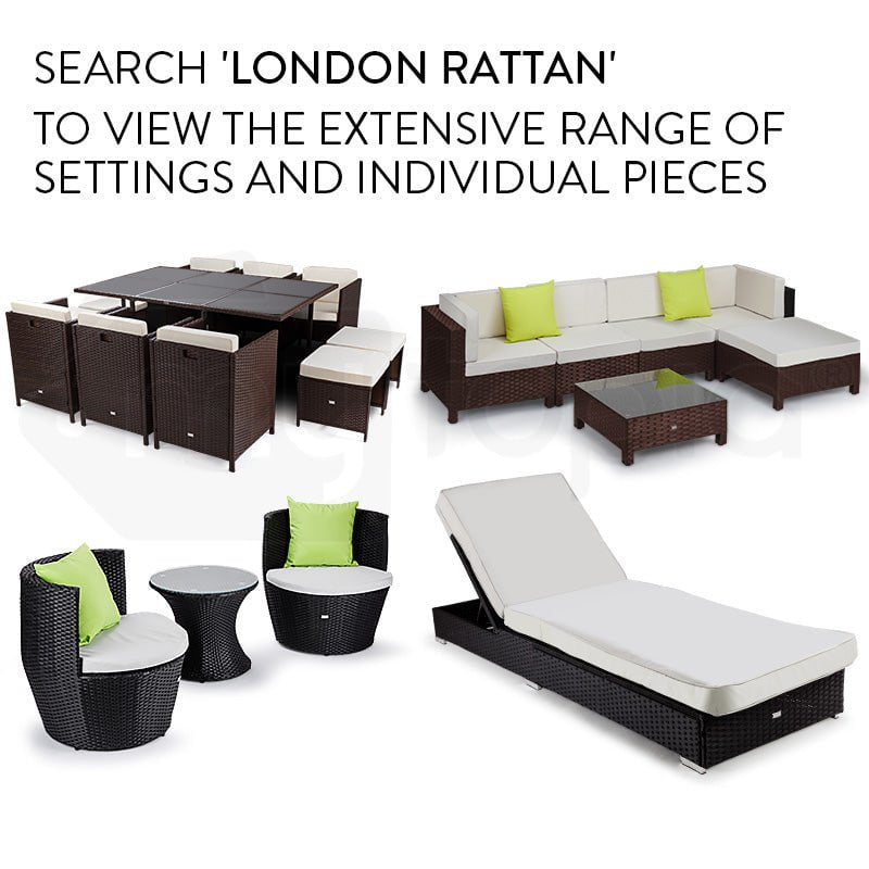 LONDON RATTAN 1pc Coffee Table Wicker Outdoor Sofa Furniture Garden Lounge