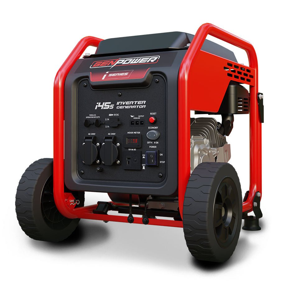 GENPOWER Inverter Generator Portable Petrol 3.5kW Max Pure Sine Wave Camping Power Station