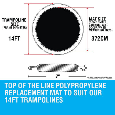 UP-SHOT 14ft Replacement Trampoline Mat 14ft for 64 Springs