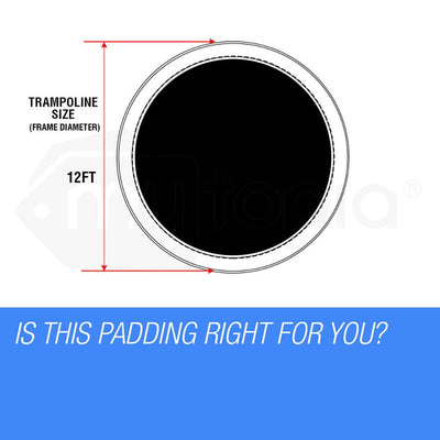 UP-SHOT 12ft Replacement Trampoline Padding - Pads Pad Outdoor Safety Round
