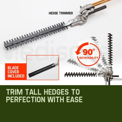 Baumr-AG 65CC Long Reach Pole Chainsaw Hedge Trimmer Pruner Chain Saw Tree Multi Tool
