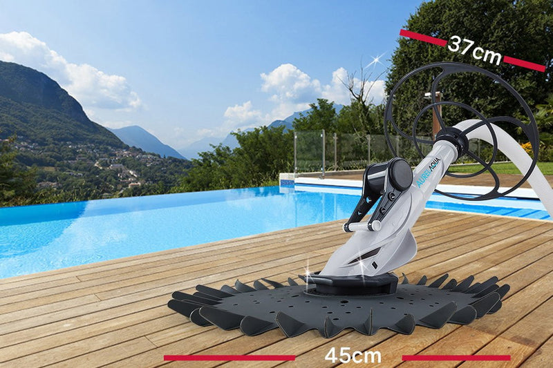 Aurelaqua Swimming Pool Cleaner Floor Climb Wall Automatic Vacuum Hose 10M