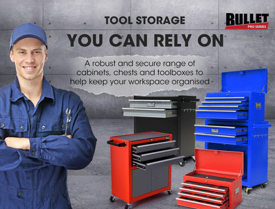 BULLET 118pc Tool Kit Box Set Metal Spanner Organizer Household Socket Toolbox