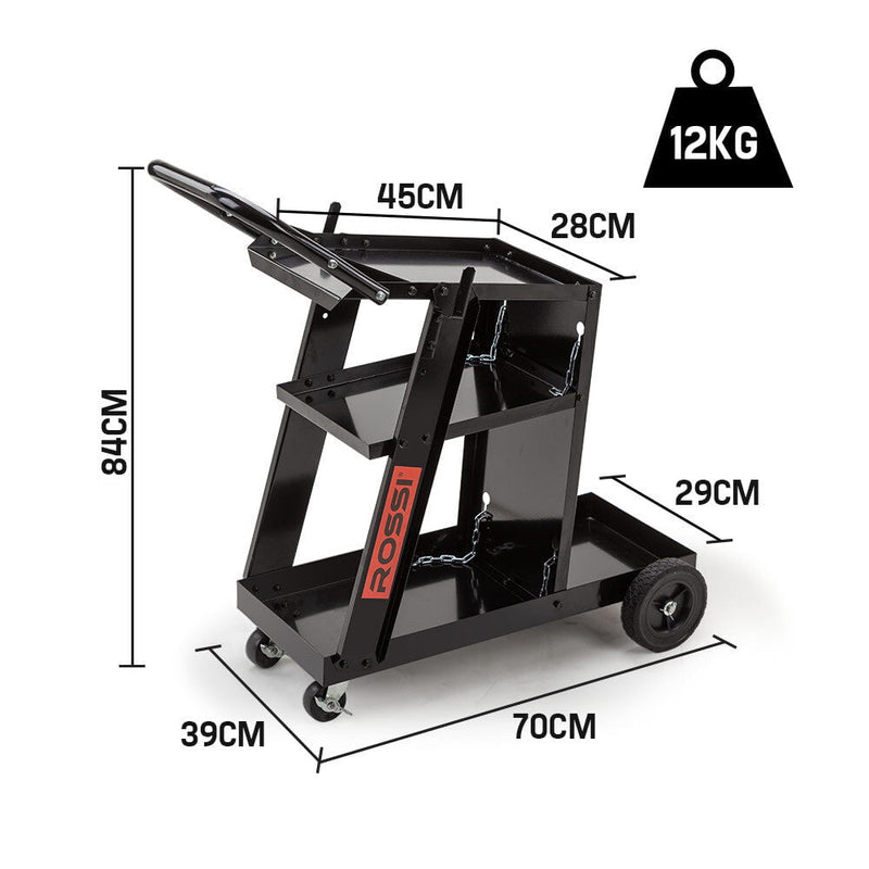 ROSSI Welding Cart Trolley MIG TIG ARC MMA Welder Plasma Cutter Storage Bench