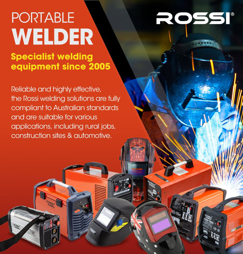 ROSSI Stick Welder 180 Amp Inverter Welding Machine MMA Portable ARC DC 180A Gas