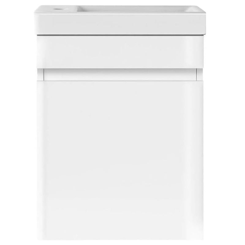 AMIRRA Slim Bathroom Vanity Cabinet with Basin Bowl (White) AMR-BVC-100-YDMY