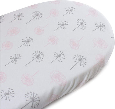 Bubba Blue Pink Bloom Jersey Bassinet Fitted Sheet 101696