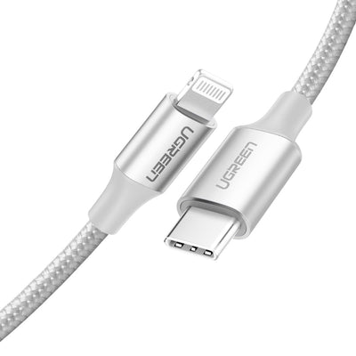 UGREEN  To Type-C 2.0 Male Cable 1M (Silver) - 70523