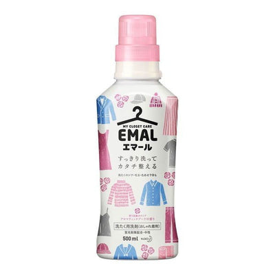 [6-PACK] Kao Japan EMAL Wool Real Silk Clothing Detergent 500ml( 2  Fragrances Available ) Fragrant and Floral